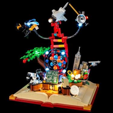 Imagem de YEABRICKS Luz LED para 21355 Ideas The Evolution of STEM Building Blocks Model (conjunto de construção não incluído)
