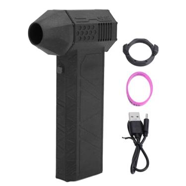 Imagem de Soprador de Jato Seco, Poderoso Soprador de Alumínio Turbo de Soprador de Ar Com Engrenagem de Velocidade, Bateria de Lítio e Luz LED, Ventilador Portátil para Viagens e