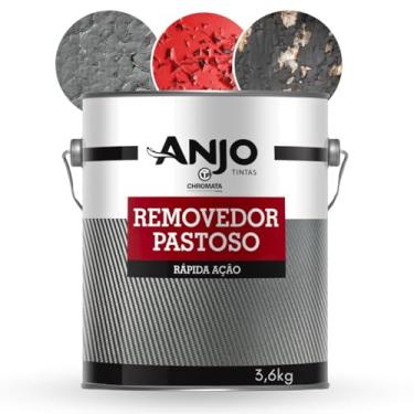 Imagem de Anjo Removedor Pastoso 3,6kg, Removedor de Pintura, Verniz e Repintura, Ação Rápida para Diversas Superfícies