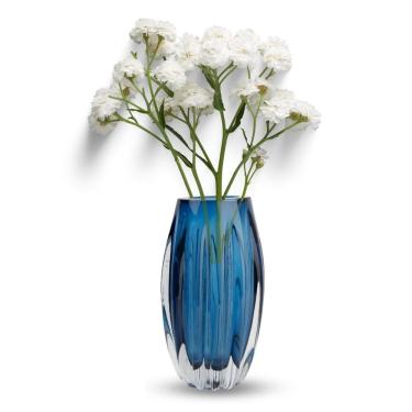 Imagem de Cachepot De Murano Importado Vaso Decoração Grande 27Cm Azul