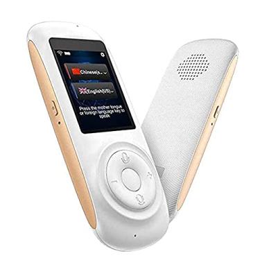 Imagem de TLTDSMY Dispositivo tradutor de idiomas, tradutor de voz portátil, suporta 70 idiomas, WiFi/hotspot/tradutor de voz instantâneo bidirecional, tela sensível ao toque de 2,4 polegadas, para aprender