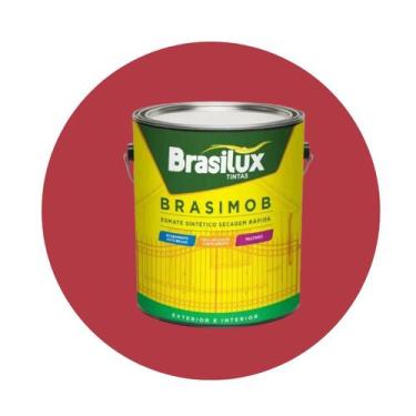 Imagem de Esmalte Sintetico Brasimob Brasilux 3,6L, Vermelho
