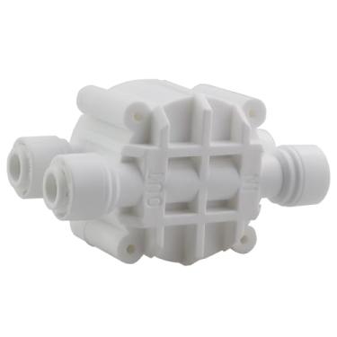Imagem de CChiai Sistema de água de conexão rápida de plástico branco de 1/10.2 cm, válvula de desligamento automático, acessórios de conexão de hardware de filtro de água de osmose inversa