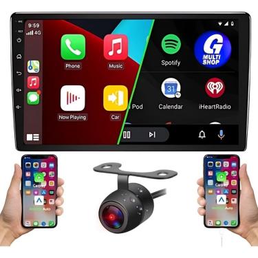 Imagem de Central Multimidia MP5 Tela 9 Polegadas 2 Din Espelhamento Sem Fio Androidauto Carplay...