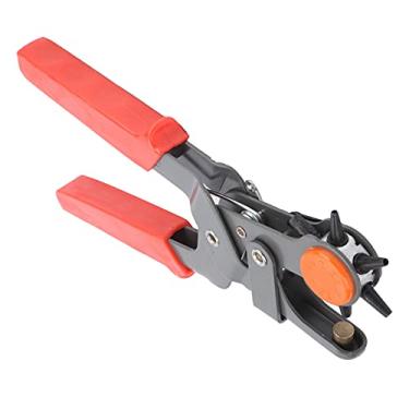 Imagem de Alicate Perfurador de Aço de Alto Carbono Com 6 Furos Redondos Perfurador de Couro para Processamento de Couro