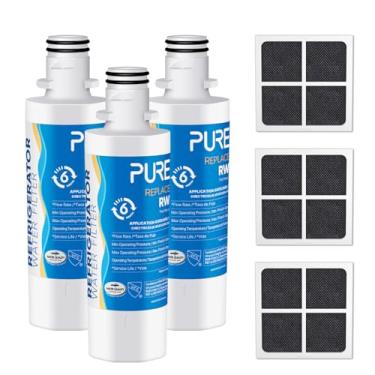 Imagem de PUREPLUS ADQ747935 LT1000P Substituição para LG LT1000 Kenmore Elite 9980 LT1000PC, MDJ64844601 ADQ74793501, LMXS28626S, LFXS26973S, LMXS30796S, LMXC23796S, LT120 Filtro de ar e água da geladeira F, pacote com 3