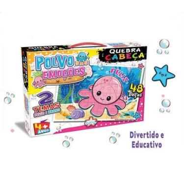 Imagem de Quebra Cabeça Polvo Das Emoções Big Star 48 Peças +4 Anos - Big Star B