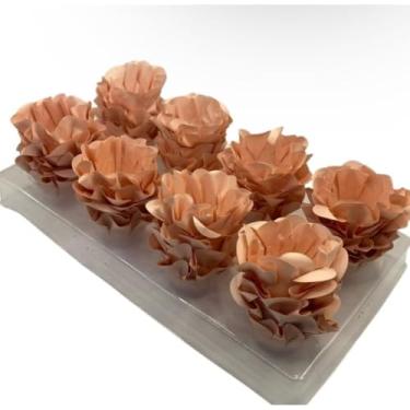 Imagem de Kit 40 Forminhas Para Doces Finos Formato Flor Para Festa Casamento Aniversário Batizado(AZUL CLARO)