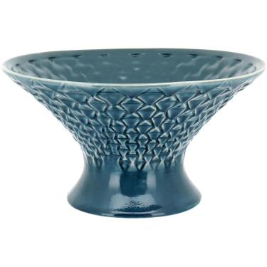 Imagem de Morea Centro Mesa 18X32X32Cm Cerâmica Azul