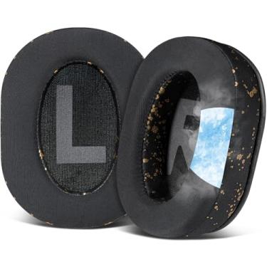 Imagem de SOULWIT Almofadas De Substituição Com Gel Refrescante Para Fones Ouvido Logitech G Pro, Pro X, Prox 2 E X Se, Auriculares Espuma Isolamento Ruído, Espessura Adicional - Preto Dourado