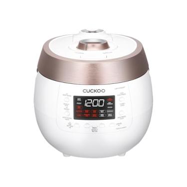 Imagem de CUCKOO CRP-RT0609FW Panela e aquecedor de arroz com 6 xícaras (não cozidas) e 12 xícaras (cozidas) com panela interna antiaderente premium, dois tipos de pressão, limpeza automática, modo turbo e