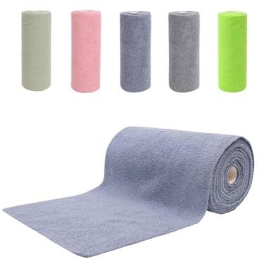 Imagem de Pano Rolo Microfibra DestacáVel 50 Rolos Limpeza De Pia Banheiro ChãO Vidro ReutilizáVel(30cm x 30cm)