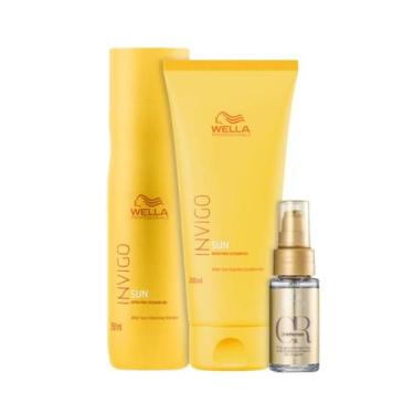 Imagem de Wella Sun Sh 250ml + Cond 200ml + Oleo 30ml - Wella profissional