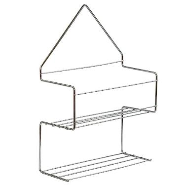 Imagem de Passerini Porta Shampoo e Sabonete Suporte Duplo de Registro sem Furo Cromado