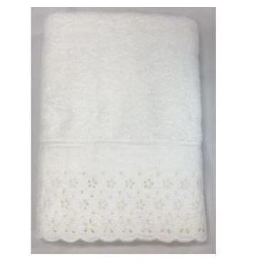 Imagem de Kit 3 Toalhas de Banho Crystal Buddemeyer, Branca