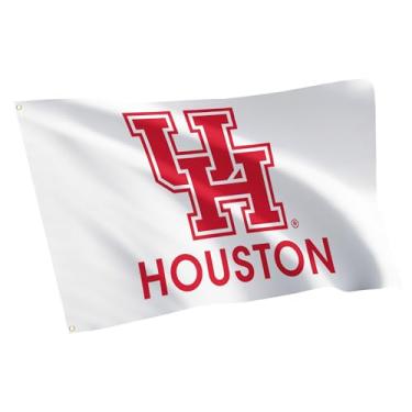 Imagem de Desert Cactus University of Houston 100% poliéster interior exterior 0,9 x 1,5 m Banner Cougars UH (bandeira E)