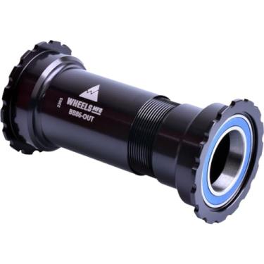 Imagem de Wheels Manufacturing BB86 Suporte inferior rosqueado para SRAM Alloy Black Bike Pack Acessórios