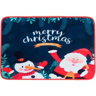Imagem de Tapete Capacho Porta Enfeite Merry Christmas Natal 39x59cm
