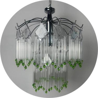 Imagem de Luminária Vidro Pendente Iluminação Da Sala Estar E Quarto