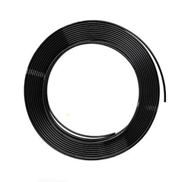 Imagem de YIJINSHENG Protetor de borda de porta de carro cromado preto universal em forma de U tira de acabamento protetor automotivo protetor de porta protetor de borda decorativo para sedãs, caminhões, SUV