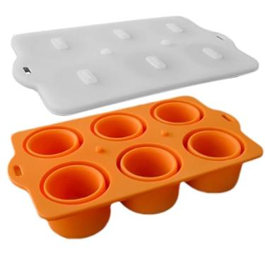 Imagem de Formas de Silicone para Picolé - Molde De Silicone À Prova De Vazamento Para Bolinhos Em Palito Com 6 Cavidades,Utensílios e Acessórios de Cozinha para Utilização no Verão em Campismo para Sobremesas