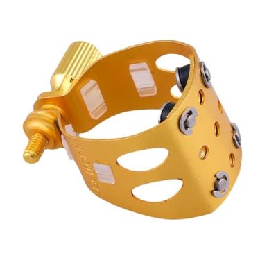 Imagem de Colaxi Abraçadeira para saxofone Acessórios para saxofone Substituição de cobre estável Fácil instalação Bocal para Fixador de ligadura musical, para Soprano