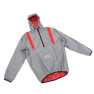 Imagem de Highvisibility Jacket, Wearresistant Side Pockets Lightweight, Longsleeved Cycling Coat for Hiking (2XL)
