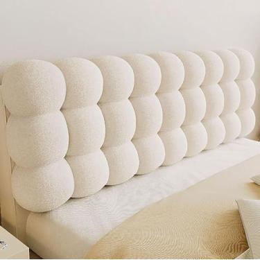 Imagem de Almofada De Cabeceira Painéis De Parede Estofados, Cabeceira Montada Na Parede, Almofada De Apoio, Macia E Confortável Para Sentar Na Cama Lendo E Descansando Quarto Sala De Estar, A, 150x60x10cm