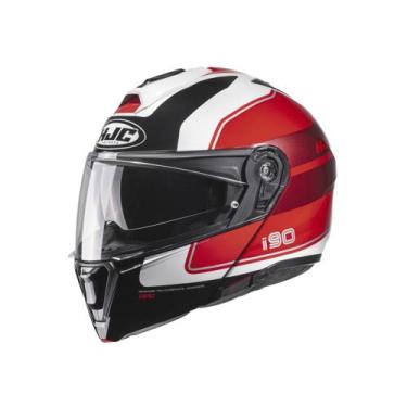 Imagem de Capacete Hjc I90 Wasco Vermelho Branco E Preto, 59, Pret / Branc / Ver
