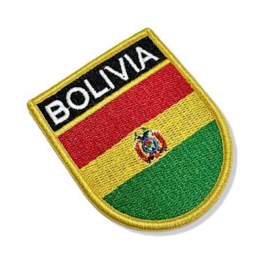Imagem de BP0029E-001 Bandeira Bolivia Patch Bordado 6,8x8 - BR44
