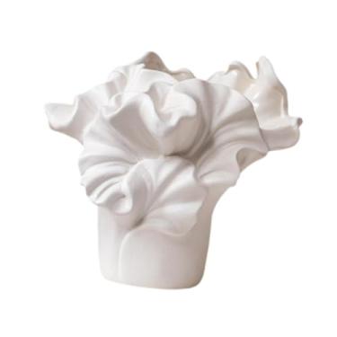 Imagem de WeiLaiKeQi Vaso de cerâmica para flores, vaso de plantas, decoração simples, artesanato, elegante, boho, arranjo de flores para centro de mesa, decoração, Style G