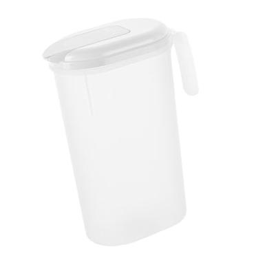 Imagem de WeiLaiKeQi Jarra com tampa, chaleira para infusão fria, grande capacidade, porta de geladeira, jarra de água, de para festa, limonada, leite, uso doméstico, 2.2l