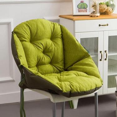 Imagem de Cadeira De Escritório, Assento Antiderrapante Com Alças De Gravata, Adequado Para Jantar Ch, Ch De Escritório, Ch De Jogos, Poltrona, Green, 18.8 * 20 * 20inch