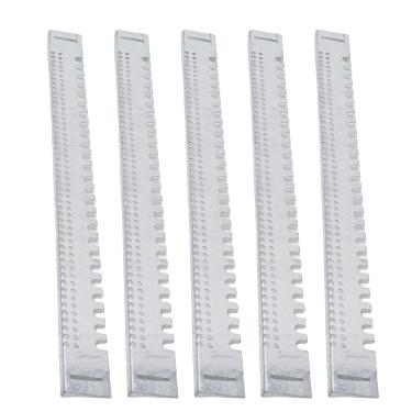 Imagem de Zerodis Redutor de Entrada de Aço Inoxidável de 5pcs, Portão de Ventilação de Proteção de Animais Ajustável Portão de Viagem de Apicultura Adequado para Colméias de Estrutura 45x3.5cm
