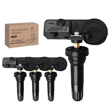 Imagem de ATURMC Sensor TPMS de 4 peças 315MHZ adequado para Ford Lincoln Mercury, F150 F250/F350 Super Duty Escape Focus Explorer, Sistema de Monitoramento de Pressão do Pneu OEM # DE8T-1A-180-A 9L3Z-1A189-A