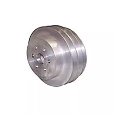 Imagem de POLIA BBA D AGUA TRIPLA C/DIR.HIDR/ALUMINIO 6 FUROS 200mm MBB 1313 1513 2013 OM352 (GRANDE)