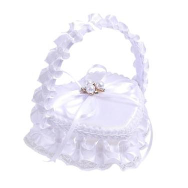 Imagem de Fancyes Caixa para porta-alianças de casamento, cesta para florista, formato de coração, para artigos de festa, Style a