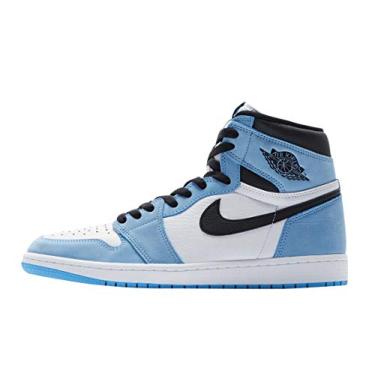 Imagem de Jordan Tênis masculino Air Jordan 1 Retro High OG "Obsidiana/University Blue", Branco/University Blue-Black, 10.5