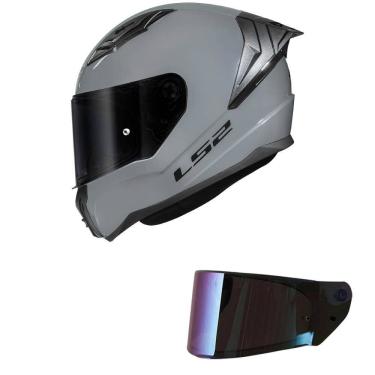 Imagem de Capacete LS2 FF810 Vigo Monocolor Cinza Nardo Mais Viseira Camaleão