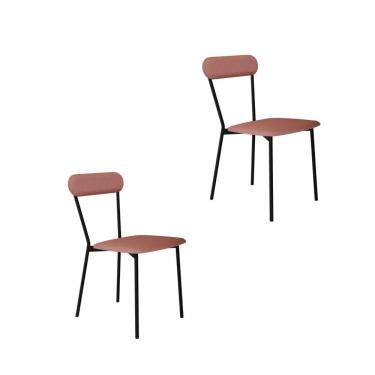 Imagem de Cadeira Vintage Emília Fixa C-4 Pes 450 X 505 X 810 Mm C-2 Un.cy.tlp.rose Tulipa Rosê City