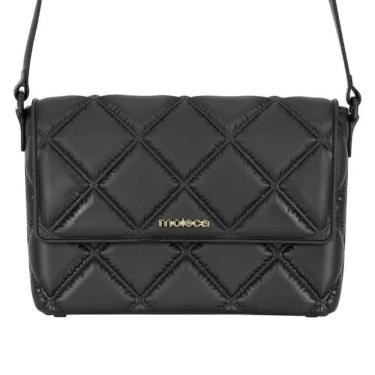 Imagem de Bolsa Moleca Feminina Estilosa Tiracolo Preta Pequena