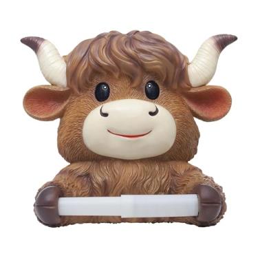 Imagem de YWJLQH Suporte de papel higiênico de vaca, suporte organizador de rolo de papel higiênico, de toalha de banheiro 3D para cozinha, decoração de casa e lavabo