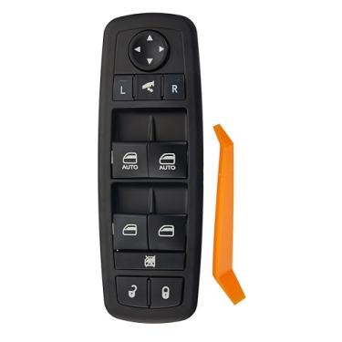 Imagem de ZAPOSTS Interruptor de janela elétrico serve para Chrysler 300 2013-2015, para Dodge Journey 2014-2019. Interruptor mestre vidrios da porta de controle lateral do motorista. Substituir: 68139806AA