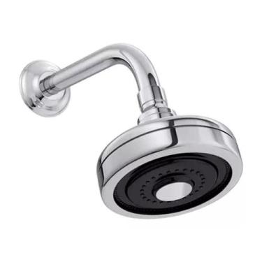 Imagem de Chuveiro Auto Limpante Abs Com Cano Inox Cromado - Casa do Ralo