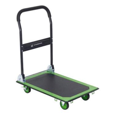 Imagem de Carrinho De Carga Dobravel Plataforma 150Kg Aço Roda Maciça