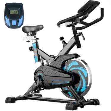 Imagem de Bicicleta Spinning Ergométrica Semi Profissional com Correia, 15 Níveis de Resistência, Flywheel 11kg, Banco Ajustável – Uso Residencial e Estúdios