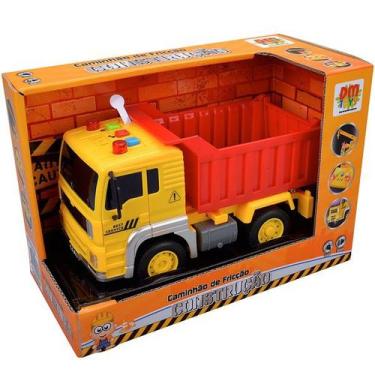 Imagem de Caminhao Fricçao Construcao Caçamba com Som e LUZ a Bateria DM TOYS DM