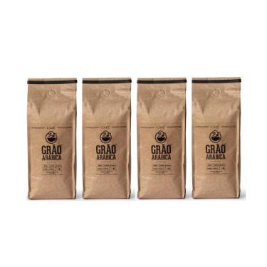 Imagem de Kit Café Especial 100% arábica em grãos 4 pacotes 500G - Café Grão Ará