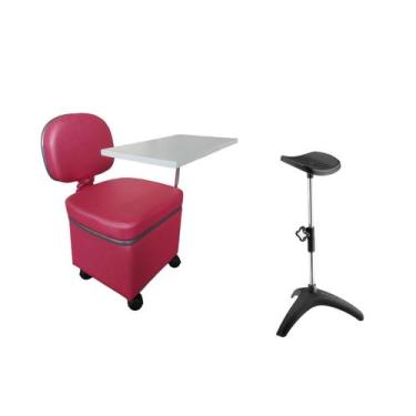 Imagem de Kit Manicure Cirandinha + Suporte De Perna ( Tripé) - Bueno Cadeiras
