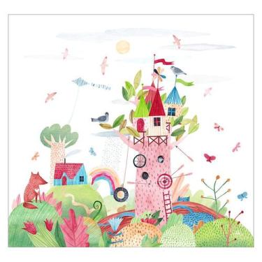 Imagem de Papel de Parede Adesivo Infantil Floresta Quarto Criança - 671pcp - Al